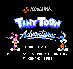 Tiny Toon Adventures Title Screen